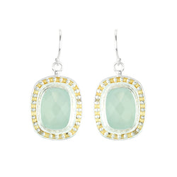 Aqua Chalcedony Cara Earrings