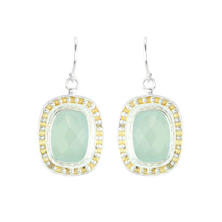 Aqua Chalcedony Cara Earrings