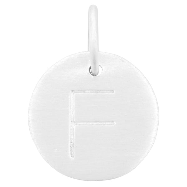 Matte Letter F Charm