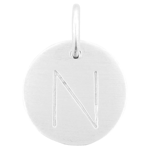 Matte Letter N Charm