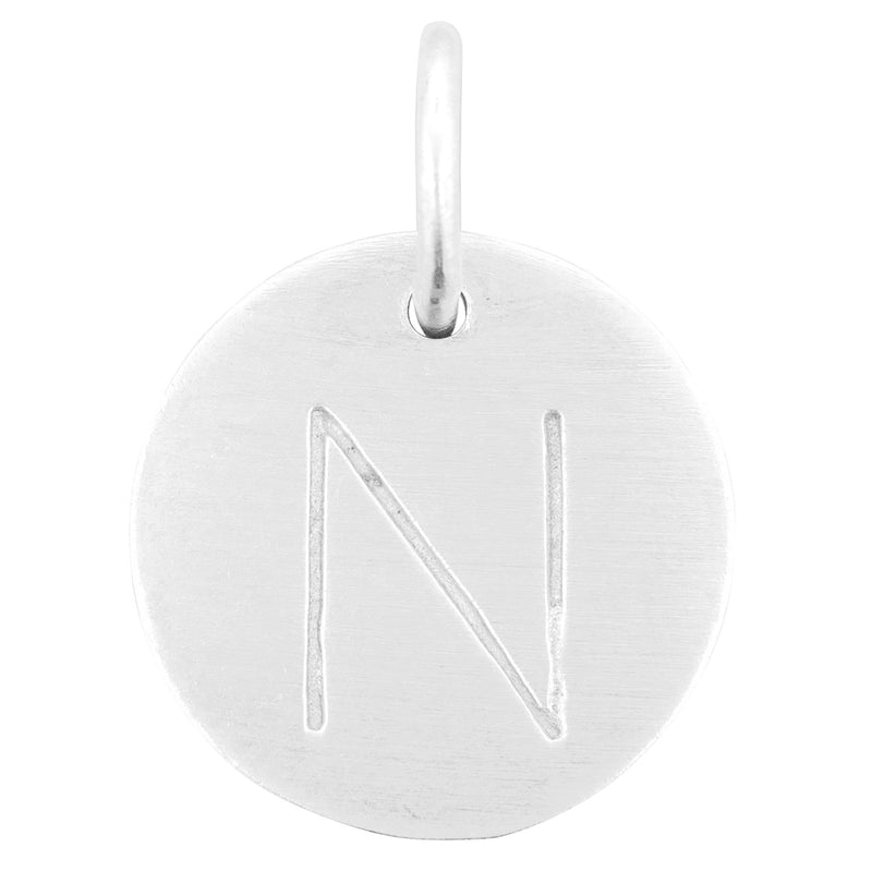 Matte Letter N Charm