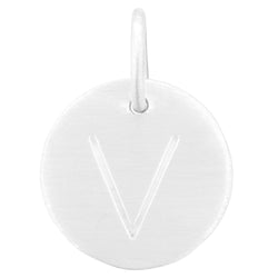 Matte Letter V Charm