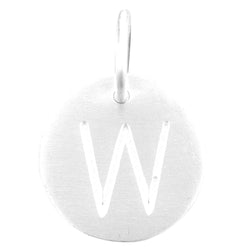 Matte Letter W Charm