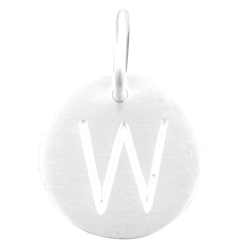 Matte Letter W Charm