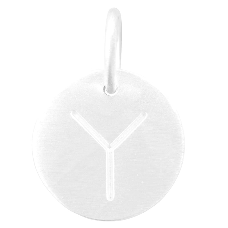 Matte Letter Y Charm