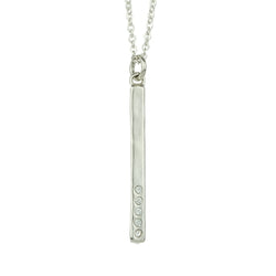 Bar None Necklace In Silver