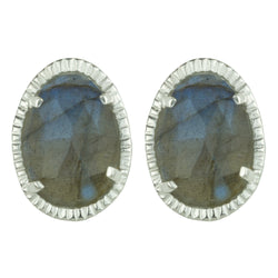 Organic Orb Earrings in Labradoite