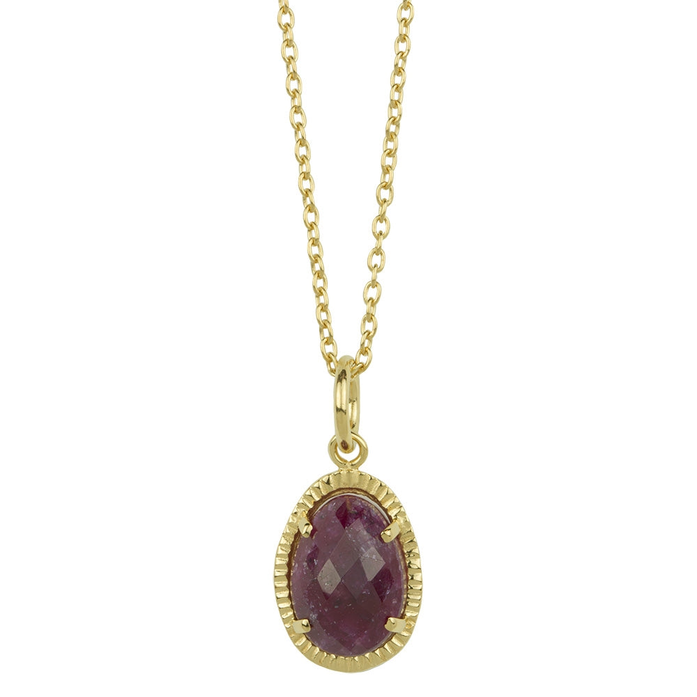 Organic Orb Ruby Necklace - FINAL SALE