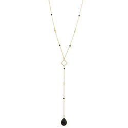 Charisma Necklace In Gold And Onyx