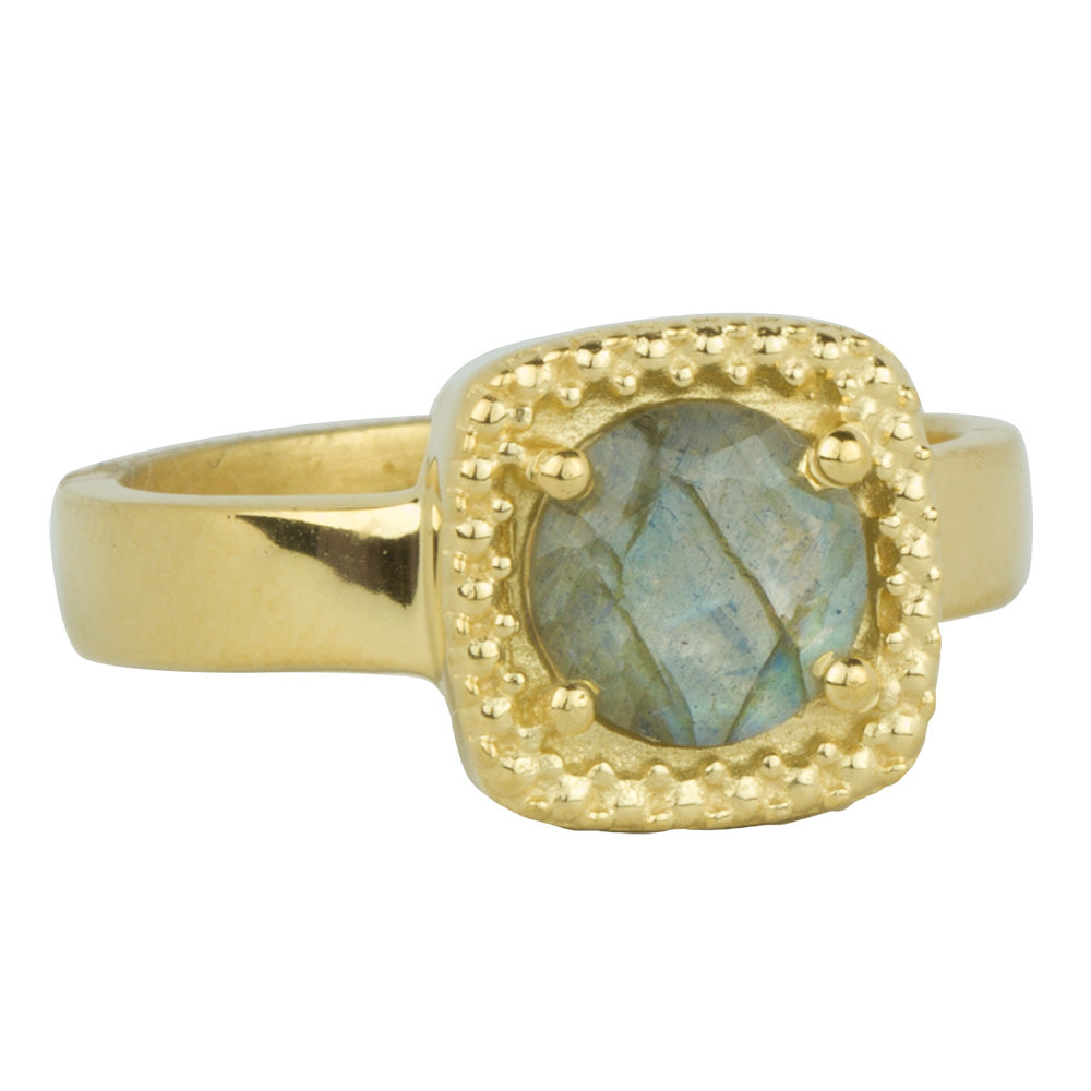 Let it Glow Ring in Gold and Labradorite - FINAL SALE