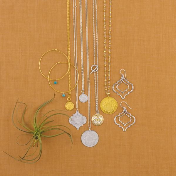 Sacred Lotus Necklace in Gold