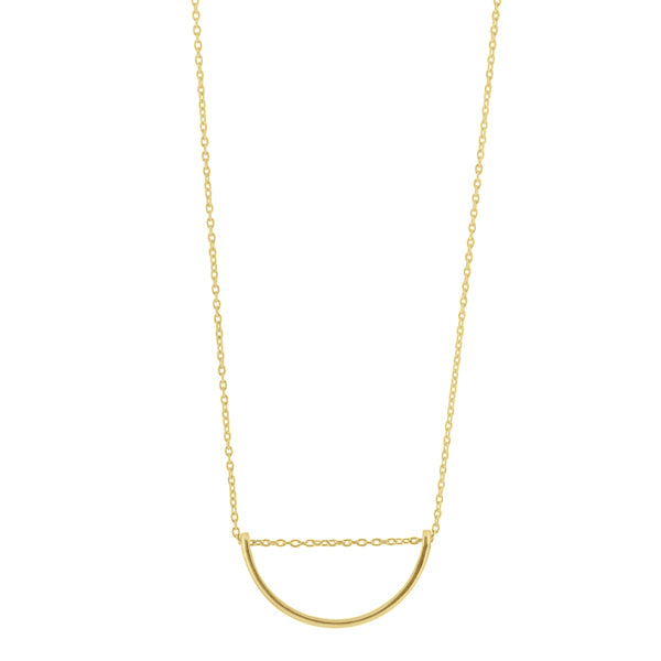 Crescent Necklace in Gold