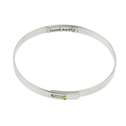 Message in a Bangle Bracelet - "Loved Madly"