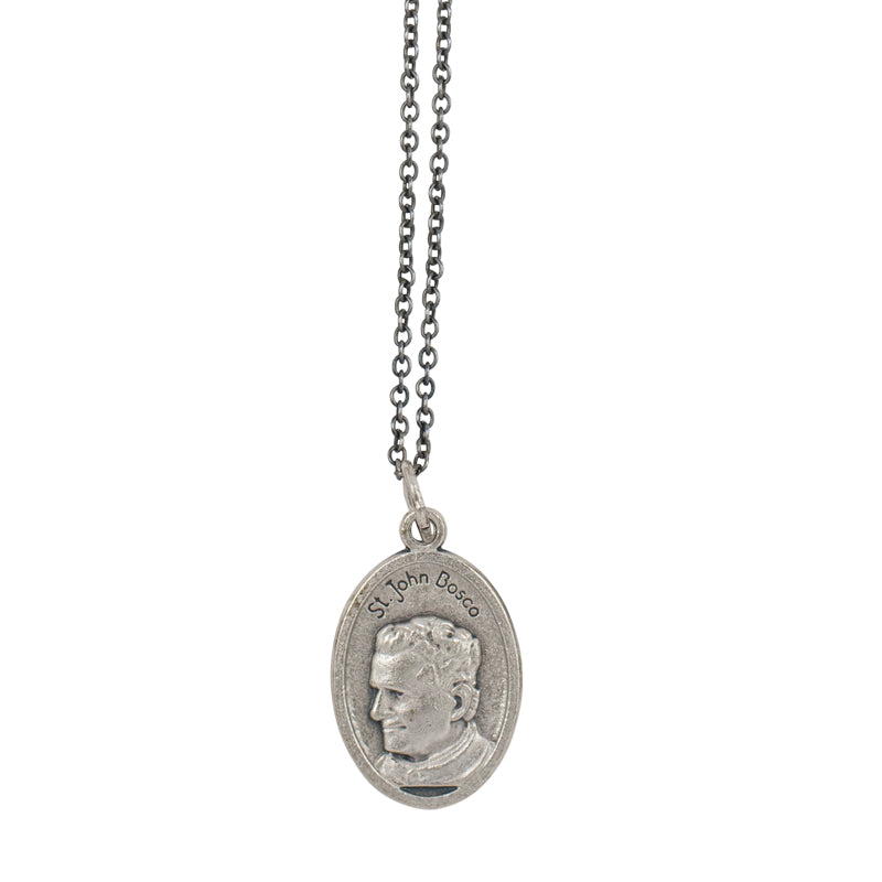 Vintage Saint Medal Saint John Bosco v90