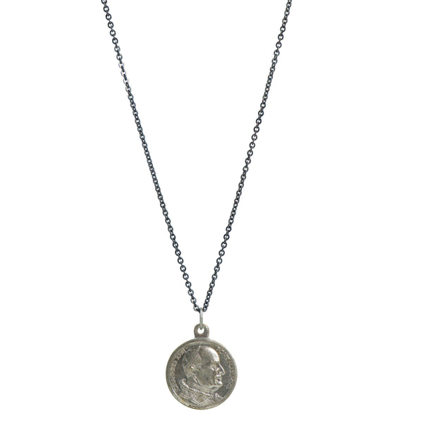 Pope Johannes XXIII PONT. MAXIMVS | Vintage Medal Necklace #VA41
