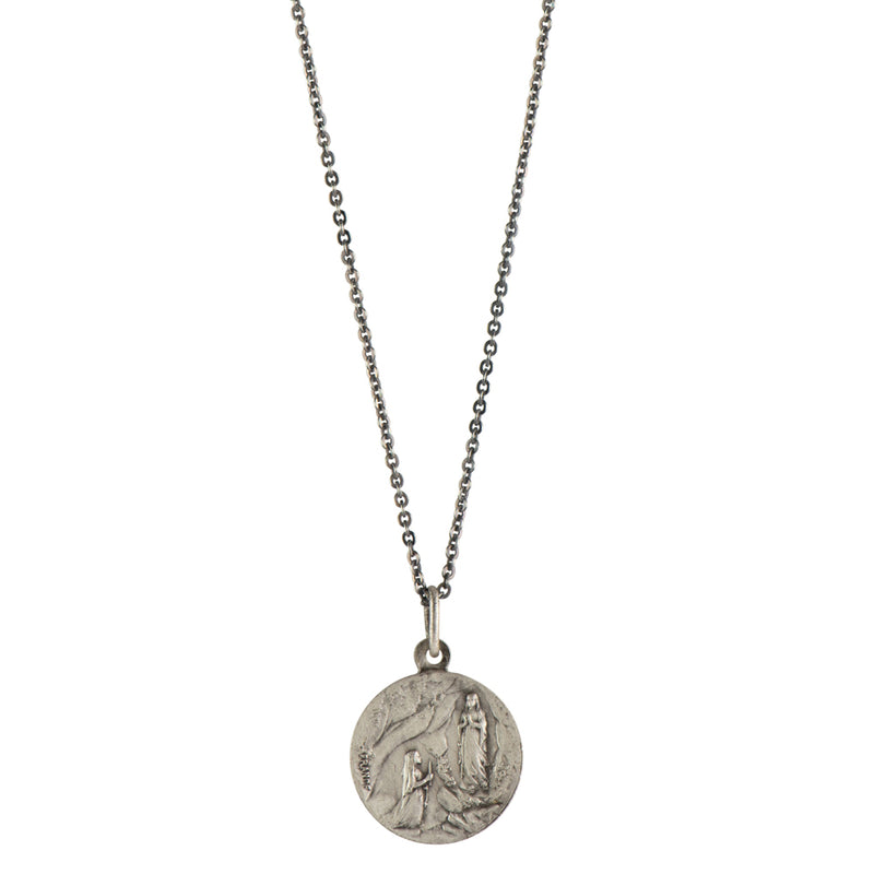 Vintage Saint Medal Lourdes vd14