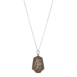 Nature Saint Necklace in Bronze  - Hawk: Strength | Grace | Freedom