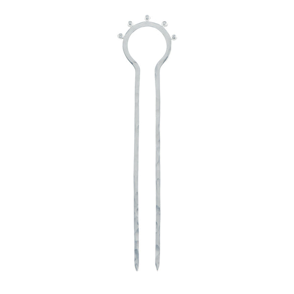 Horizon Hair Pin in Silver - Large