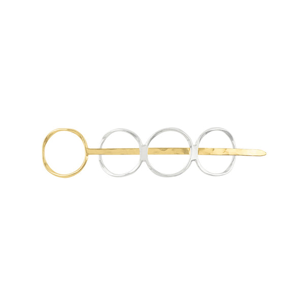 Two-Tone Circles Hair Pin