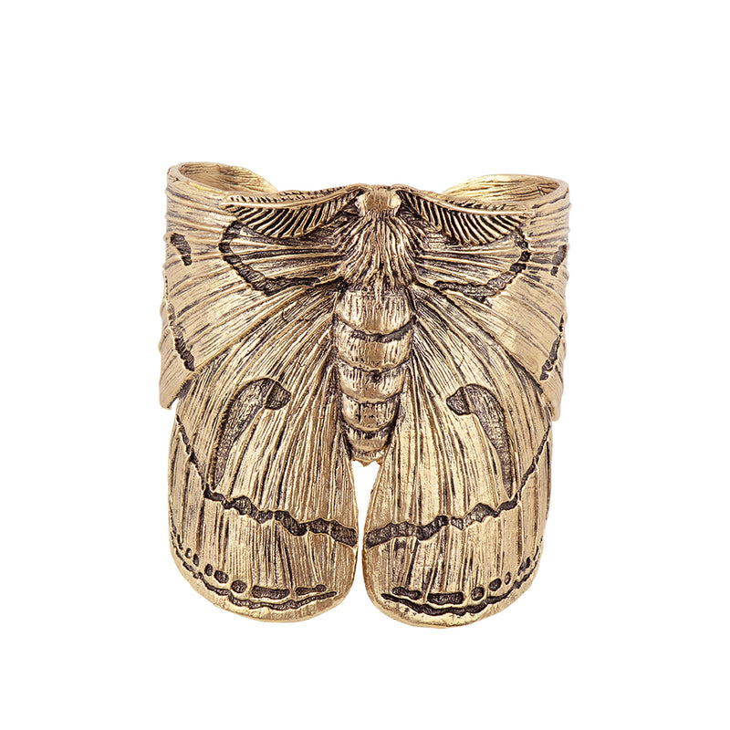 Majestic Moth Cuff in Bronze