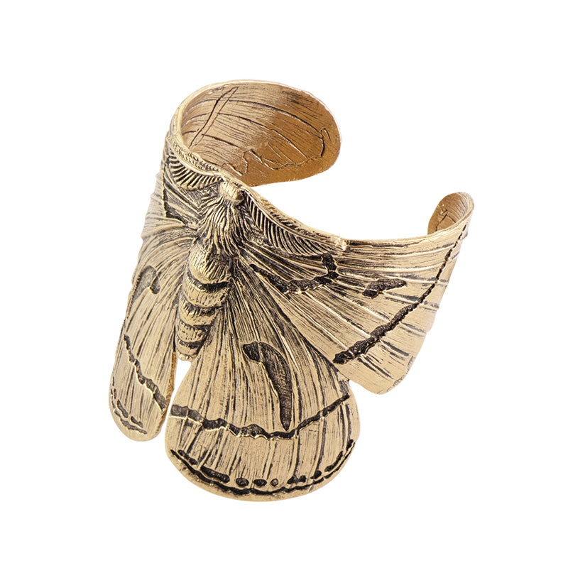 Atlas Moth Cuff in Bronze