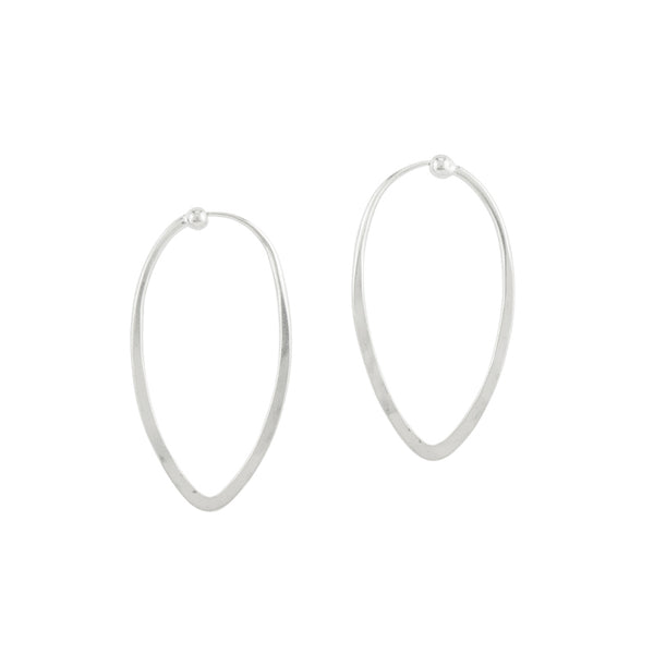 Petal Hoops - Small in Silver