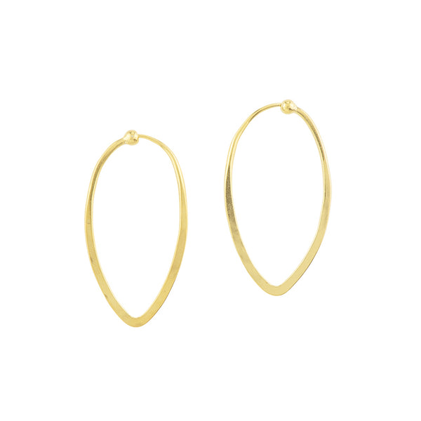 Petal Hoops - Small in Gold