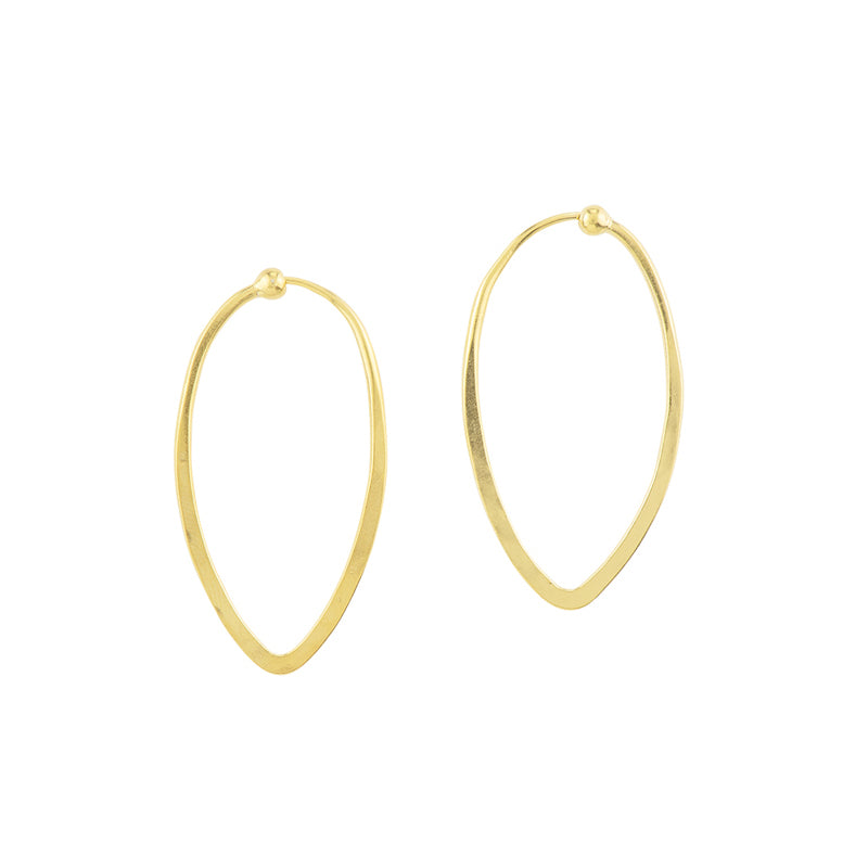 Petal Hoops - Small in Gold