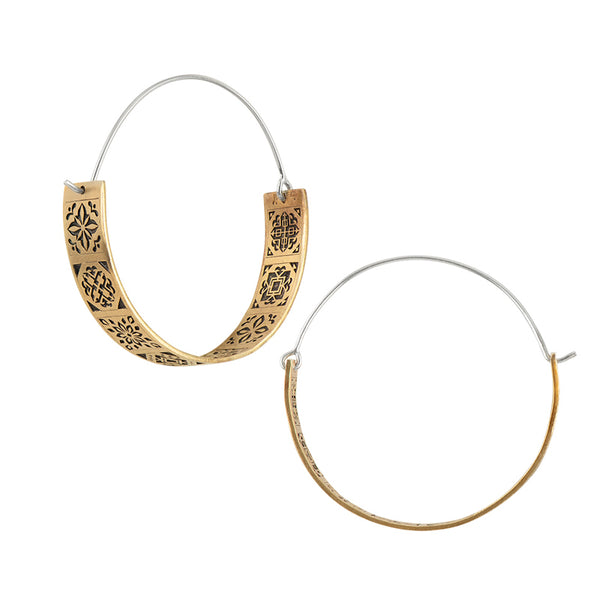 Inner Tiled Hoops- Large