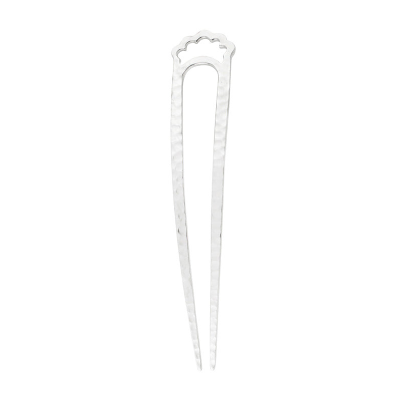 Open Fado Hair Pin in Silver - Large