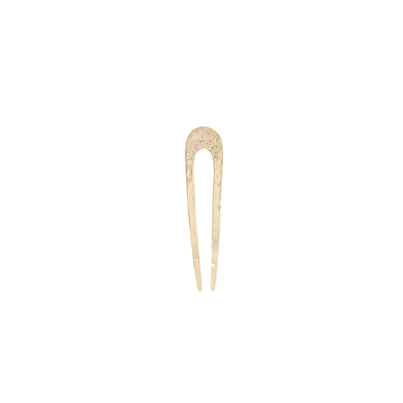 Sacred Lotus Hair Pin in Bronze - Small
