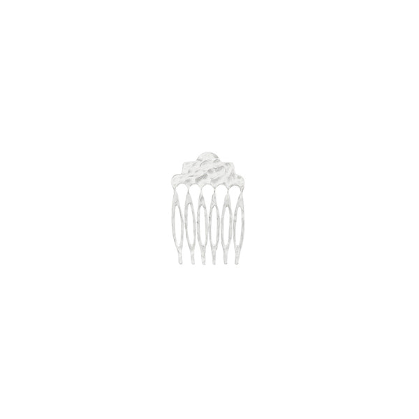 Scalloped Hair Comb in Silver
