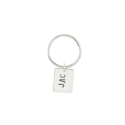 Monogrammed Sterling Key Chain