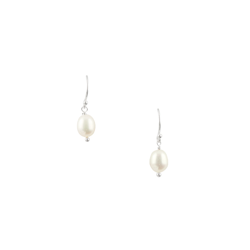 Pretty in Pearl Earrings - 7.5mm Pearl