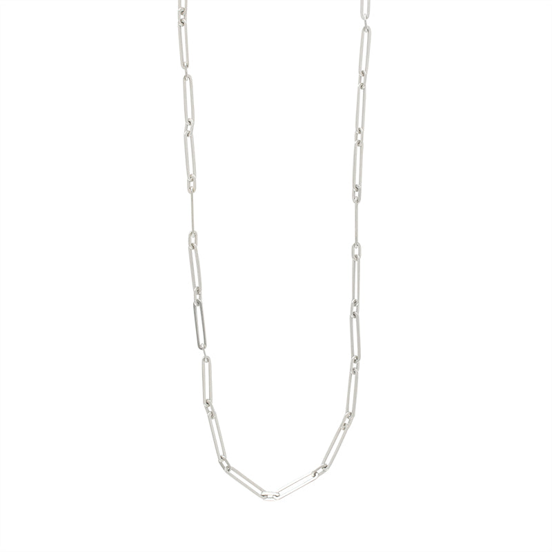 Let's Link Up Chain Necklace in Silver - 18" L