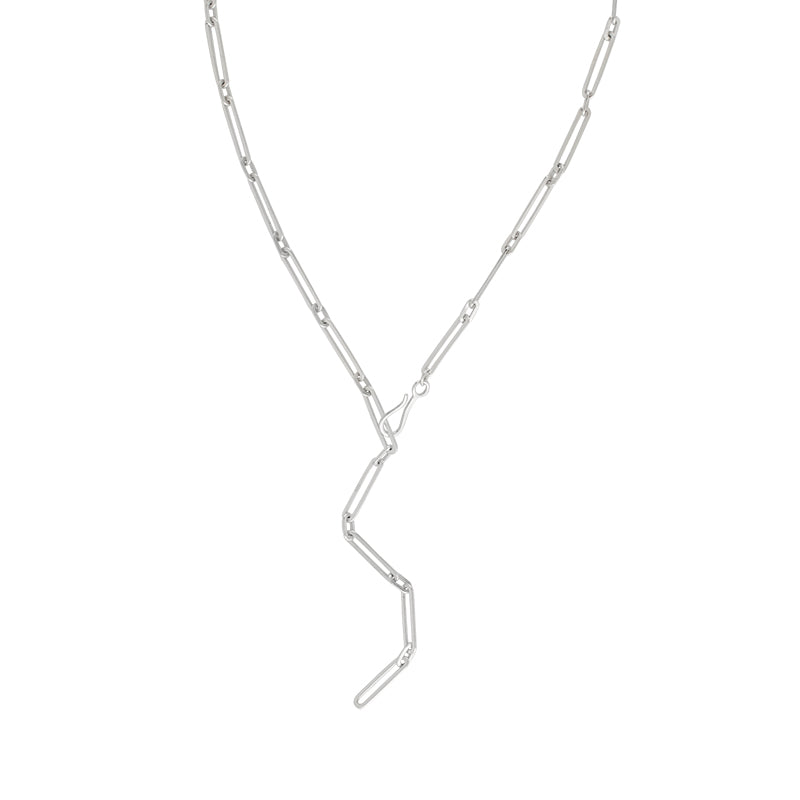 Let's Link Up Chain Necklace in Silver - 18" L