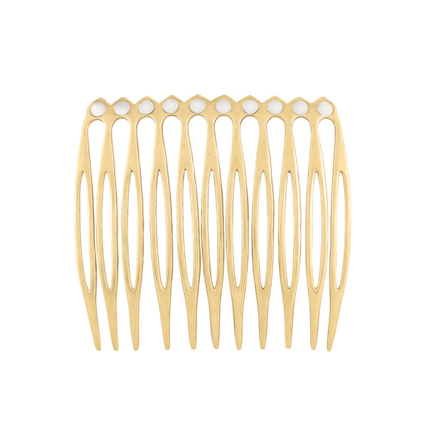 Riveted Hair Comb in Bronze - Large