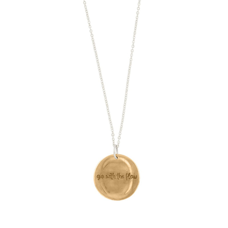 Go With The Flow Musing Necklace in Bronze - 32" Chain