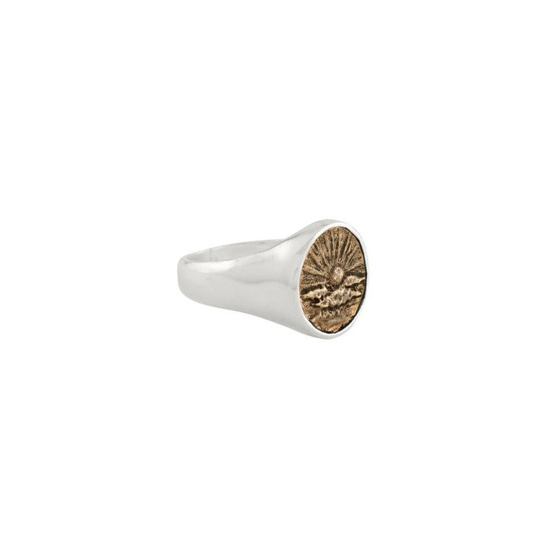 Elements Signet Ring - Rise Above in Bronze