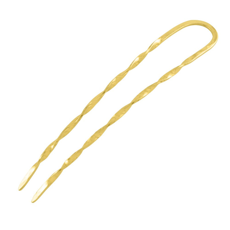 Effortless Twist Hair Pin in Gold - Large