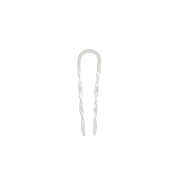 Effortless Twist Hair Pin in Silver - Small