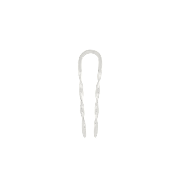 Effortless Twist Hair Pin in Silver - Small