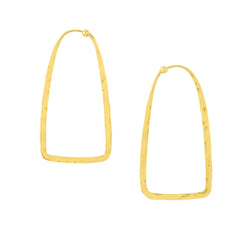 Stirrup Hoops in Gold - Large