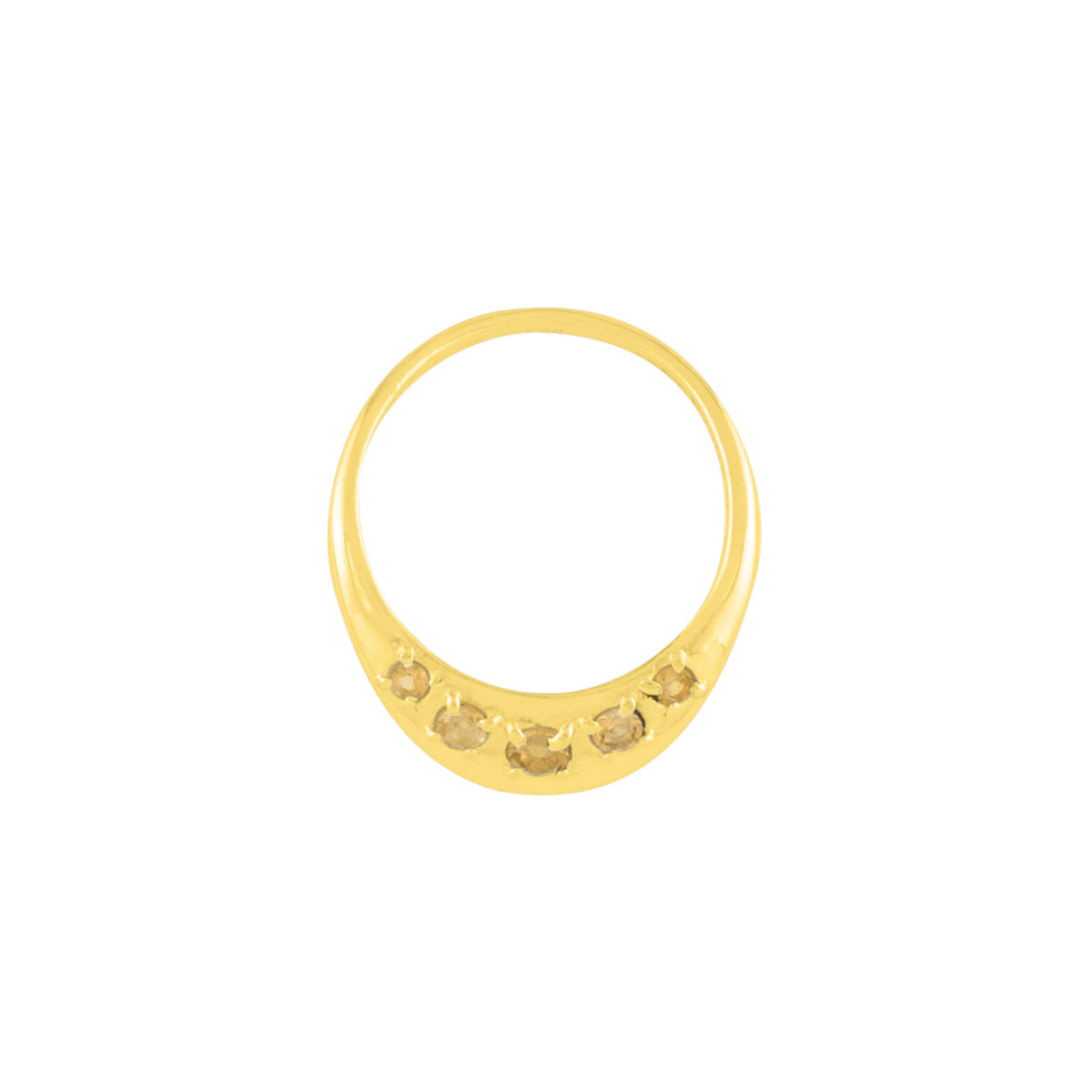 Waterfall Ring in Gold and Citrine - FINAL SALE