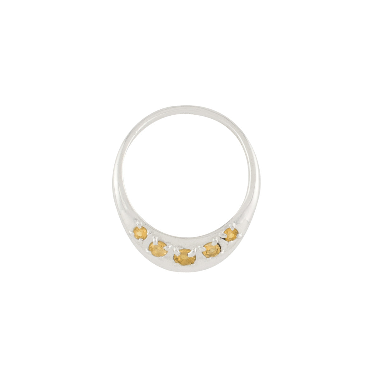 Waterfall Ring in Silver and Citrine - FINAL SALE