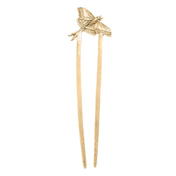 Luna Moth Hair Pin in Bronze