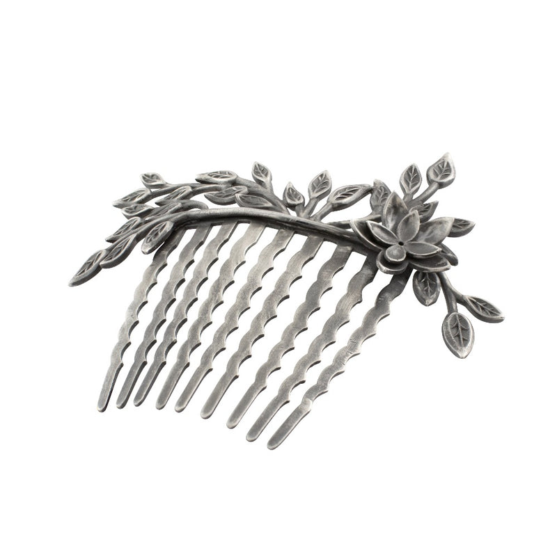 Vintage Vibe Hair Comb in Silver
