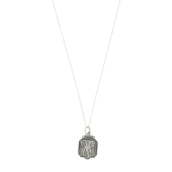 Nature Saint Necklace in Sterling Silver - Elephant: Wisdom | Luck | Longevity