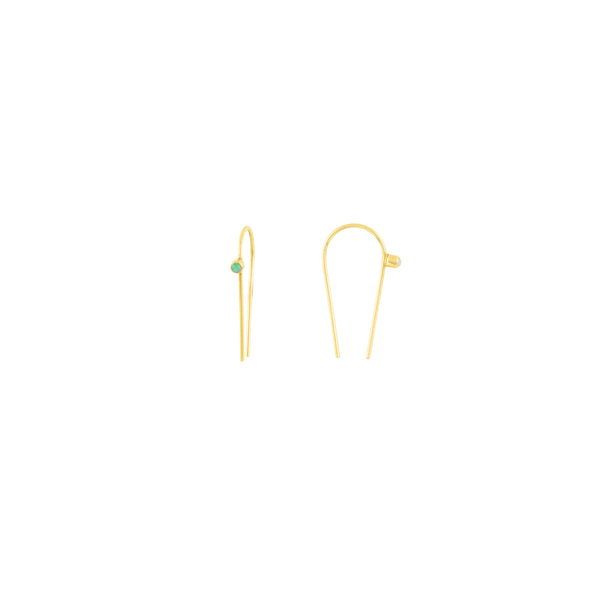 You're Hooked Earrings in Opal and Gold