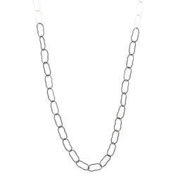 Dipped Magic Beans Necklace in Silver & Rhodium